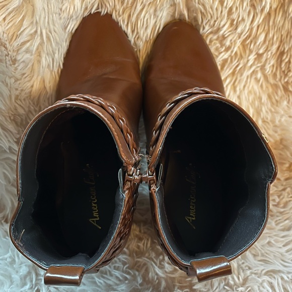 Caramel Heeled Boots - Picture 6 of 9